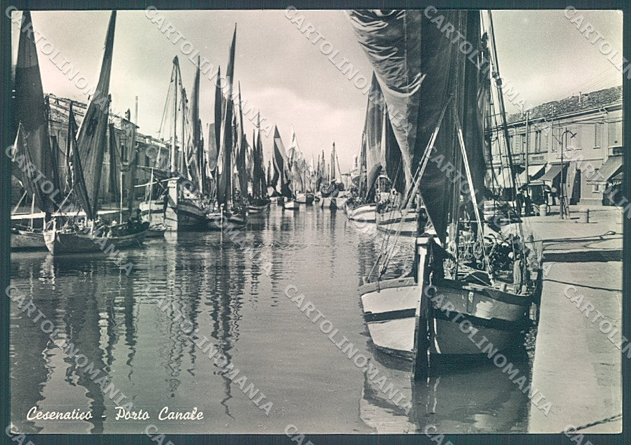 Forlì Cesenatico Porto Canale Barche Foto FG cartolina JK3618 – fronte