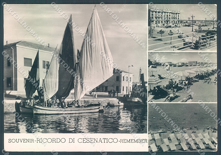 Forlì Cesenatico Barche ricordo di PIEGA Foto FG cartolina JK3620 – fronte