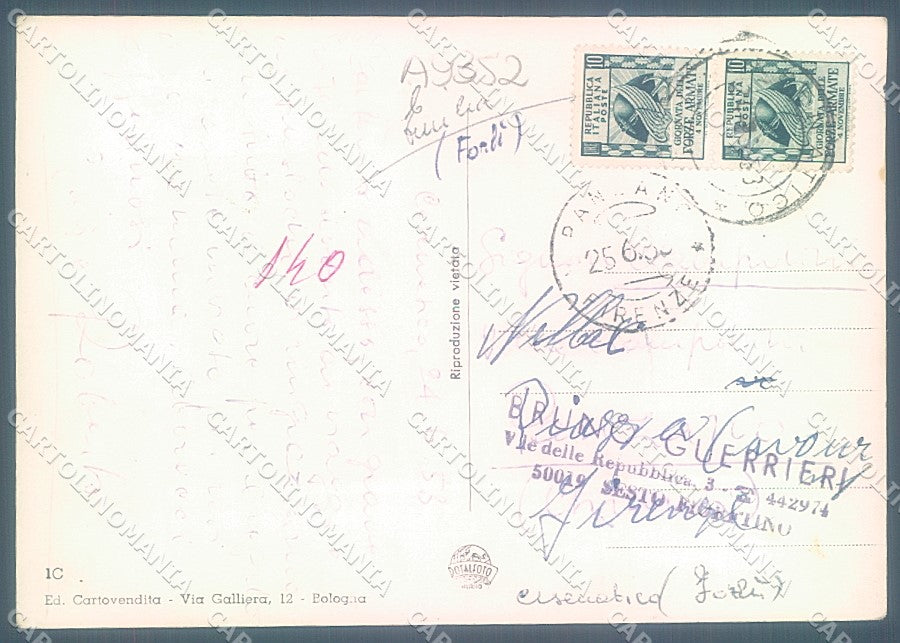 Forlì Cesenatico Barche ricordo di PIEGA Foto FG cartolina JK3620 – retro