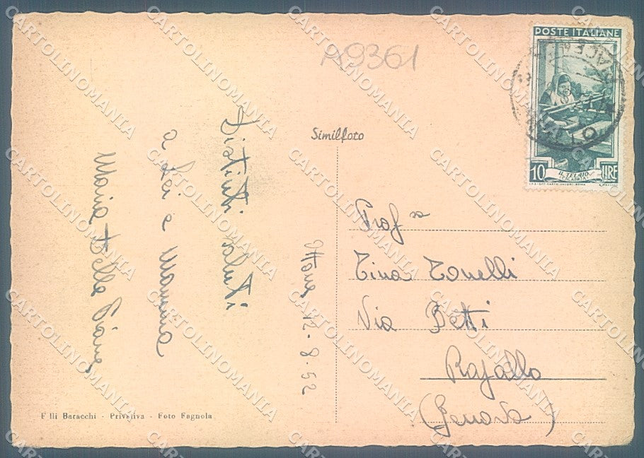 Piacenza Ottone PIEGHINA ANGOLO FG cartolina JK3623 – retro