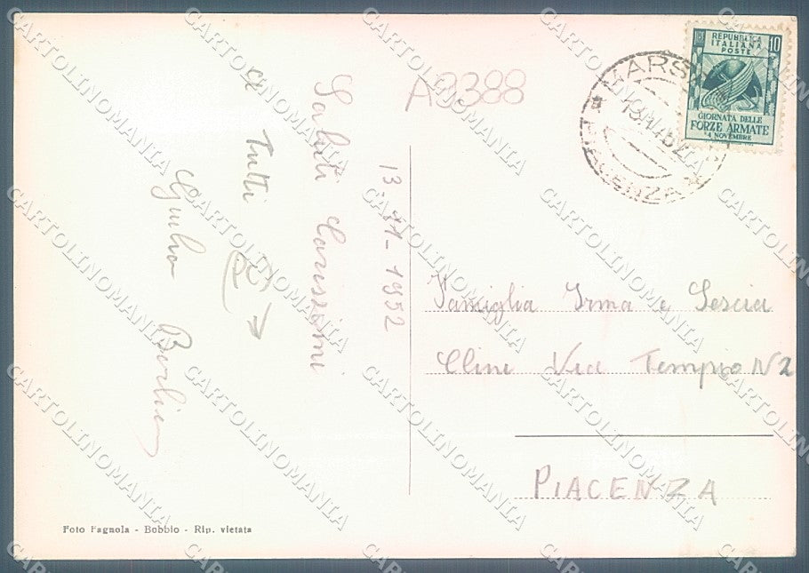 Piacenza Marsaglia Foto FG cartolina JK3630 – retro