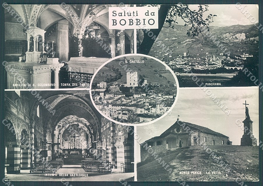 Piacenza Bobbio Castello Monte Penice saluti da Foto FG cartolina JK3634 – fronte