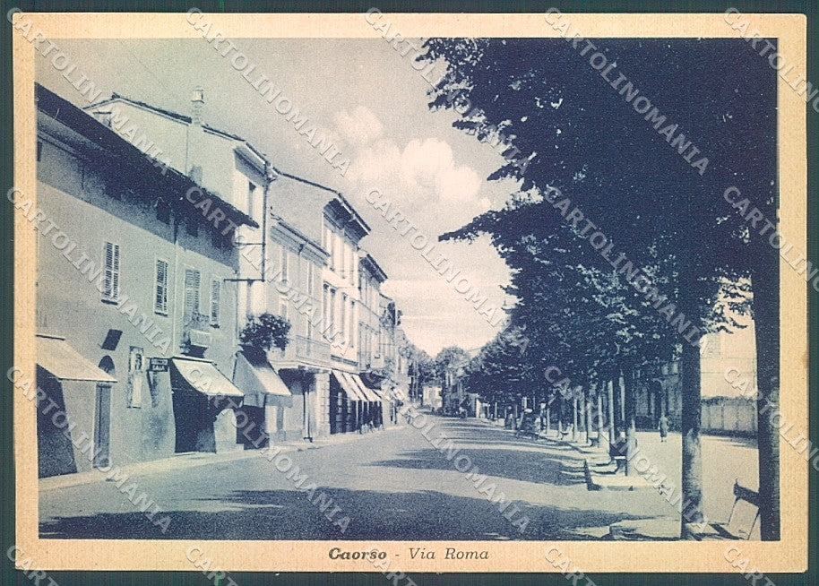 Piacenza Caorso Via Roma FG cartolina JK3645 – fronte