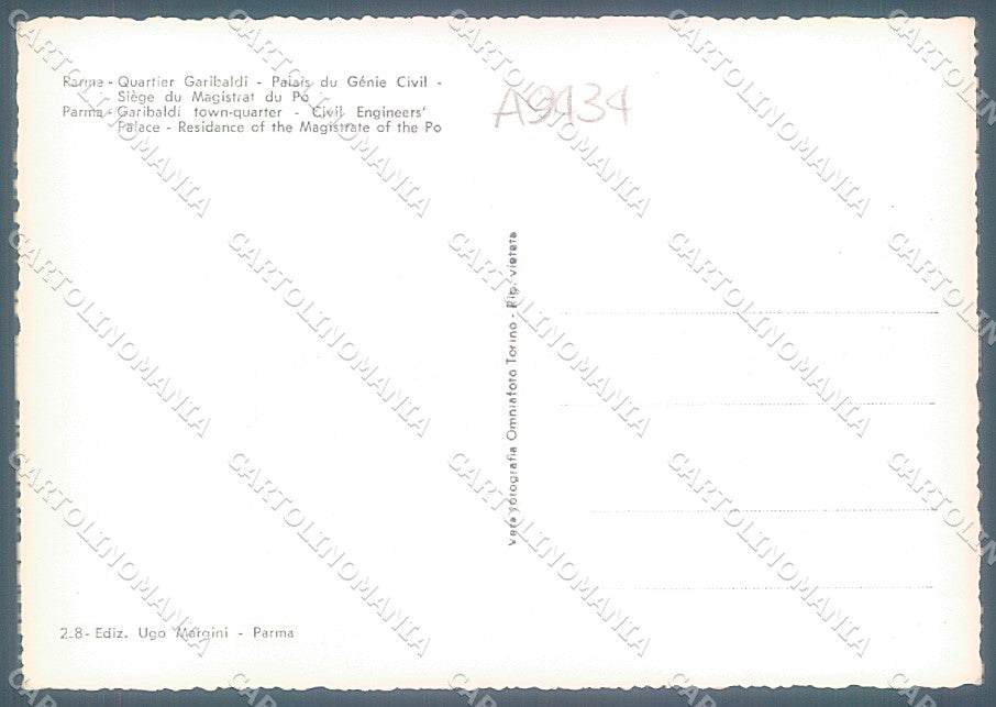 Parma Città Barriera Garibaldi Palazzo del Genio Foto FG cartolina JK3654 – retro