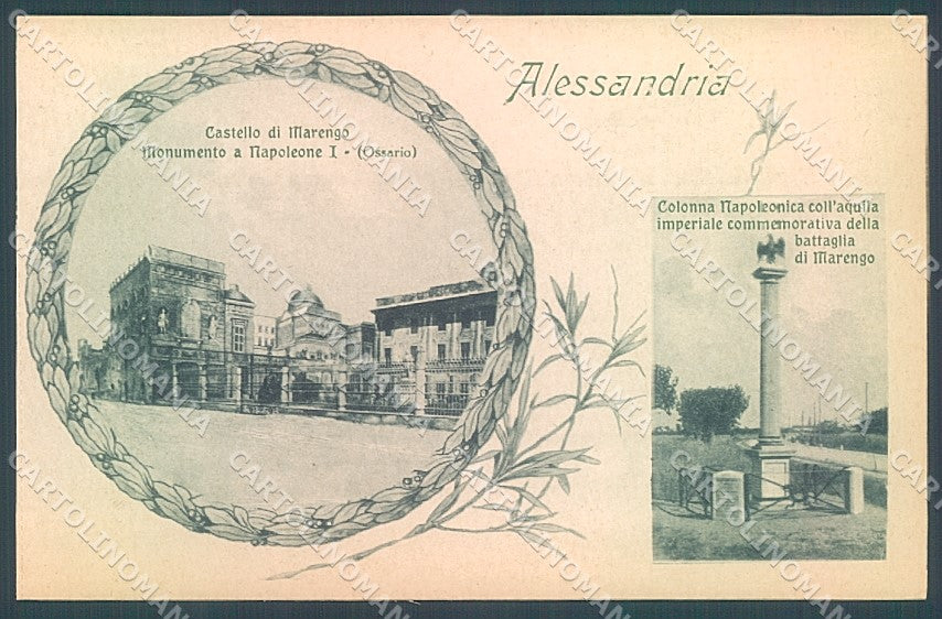 Alessandria Castello Marengo Modiano cartolina JK3659 – fronte