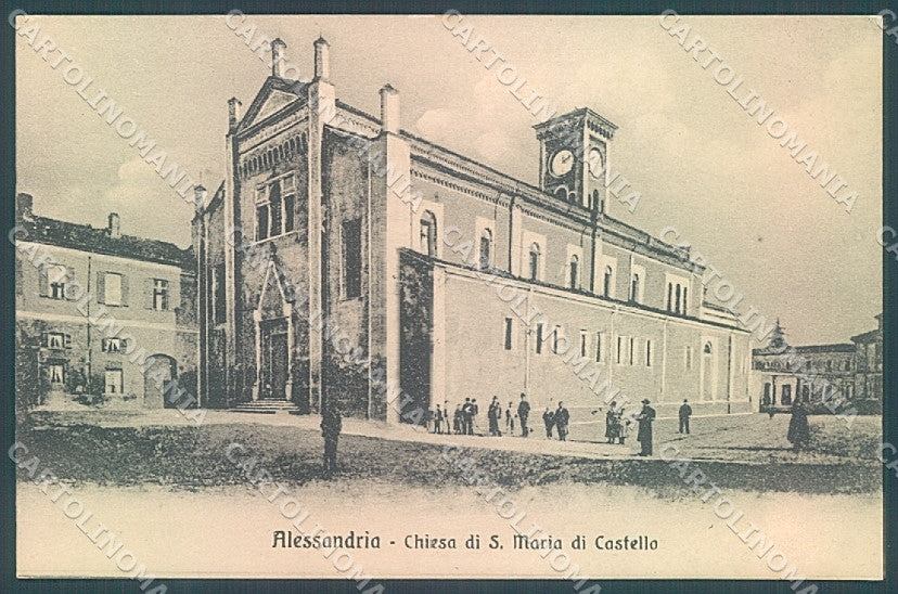 Alessandria Città Chiesa S. Maria di Castello cartolina JK3660 – fronte