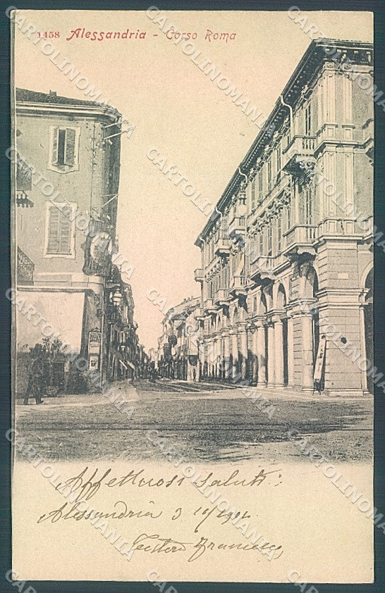 Alessandria Città Corso Roma cartolina JK3664 – fronte