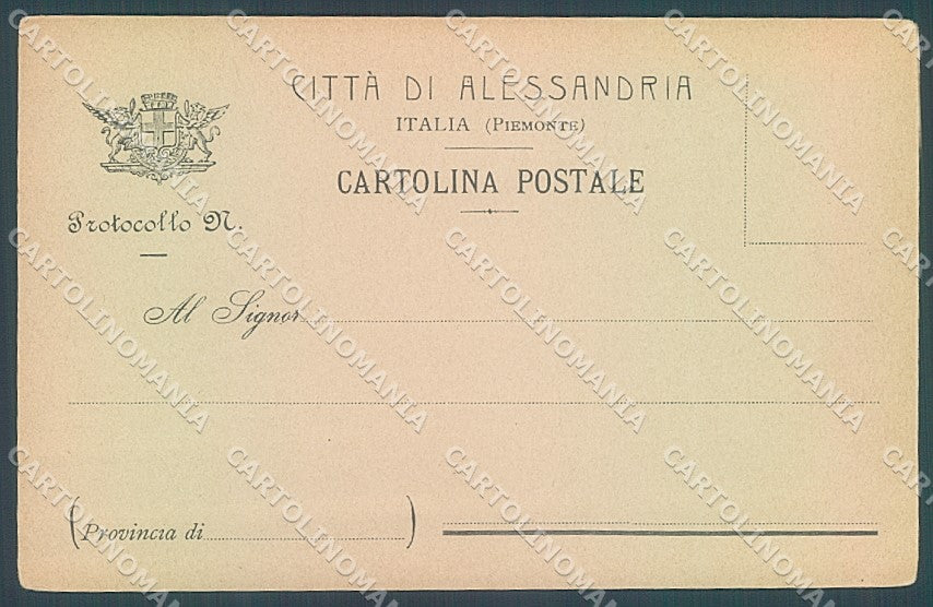 Alessandria Città PIEGA ANGOLO cartolina JK3667 – fronte