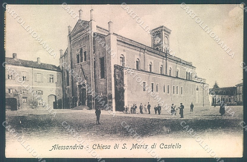 Alessandria Città Chiesa S. Maria di Castello cartolina JK3668 – fronte