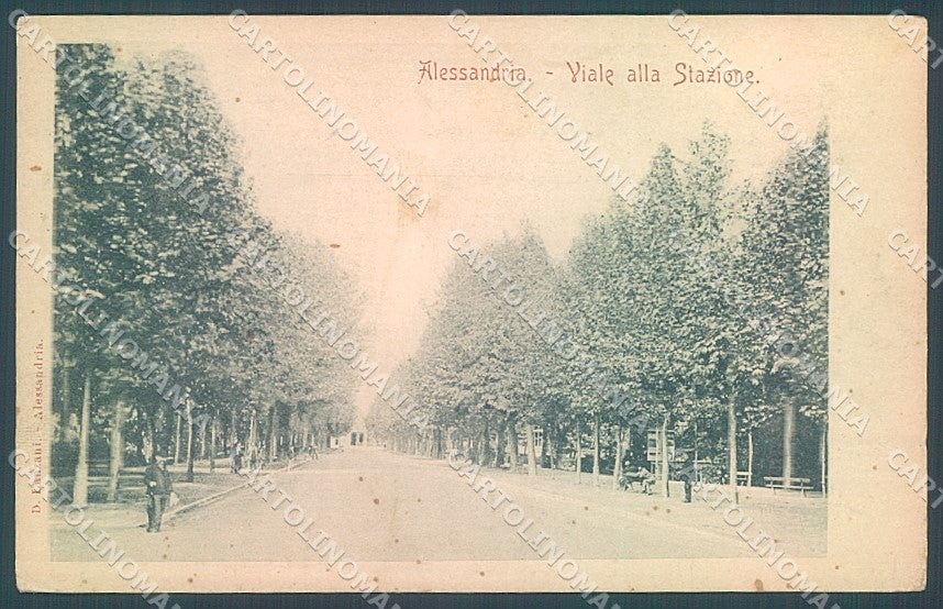 Alessandria Città Viale alla Stazione cartolina JK3671 – fronte