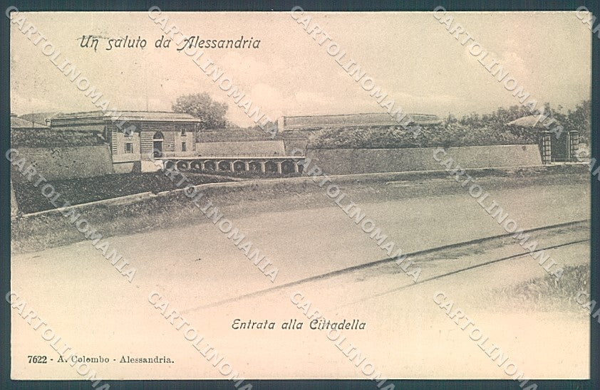 Alessandria Città saluto da cartolina JK3674 – fronte