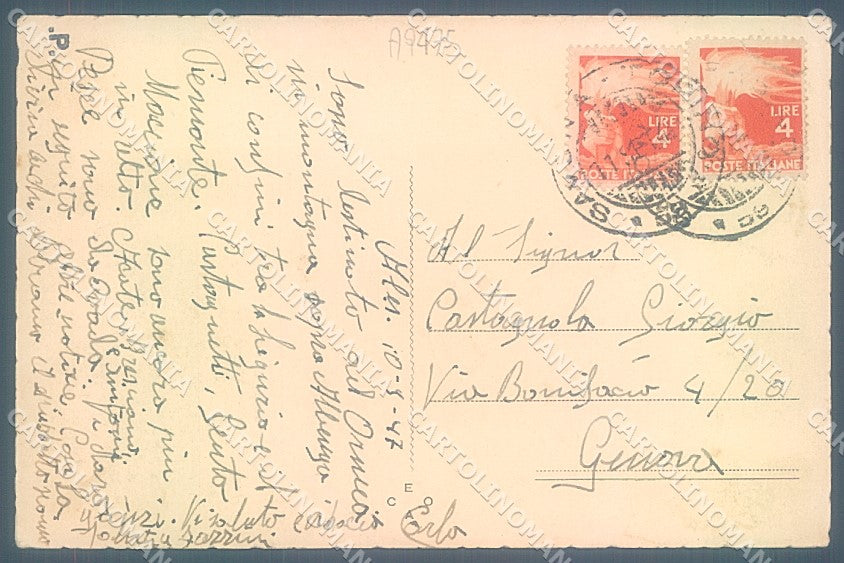 Alessandria Città Viale Costanzo Ciano cartolina JK3675 – retro