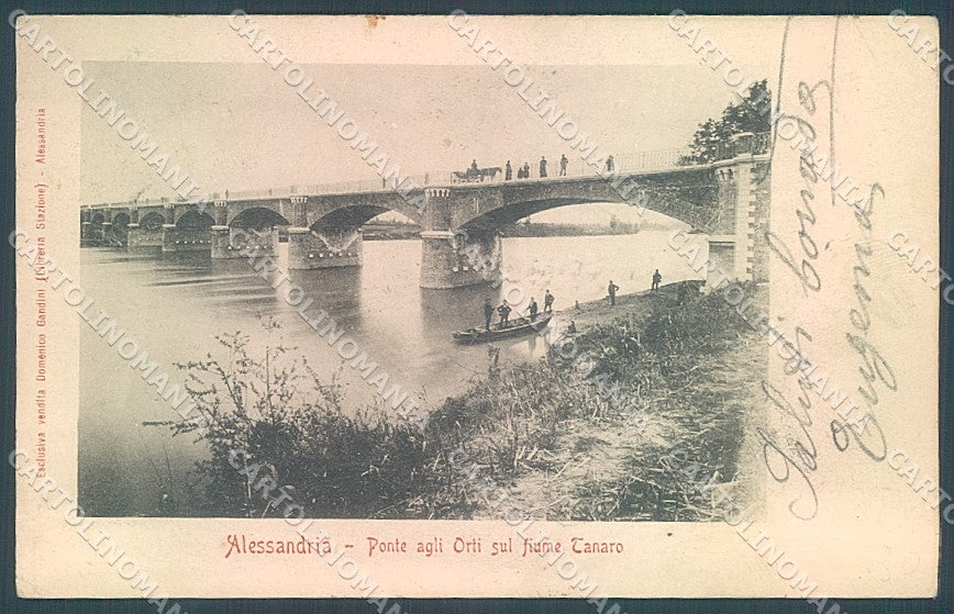 Alessandria Città Ponte Fiume Tanaro cartolina JK3678 – fronte