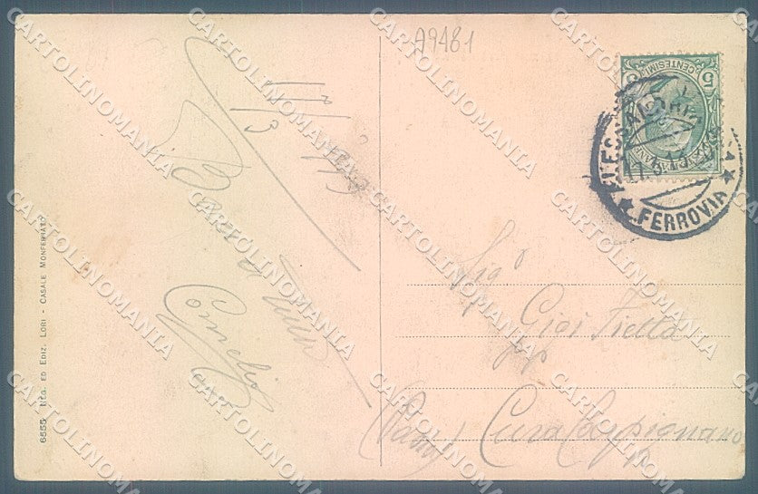 Alessandria Città Piazza Municipio cartolina JK3679 – retro