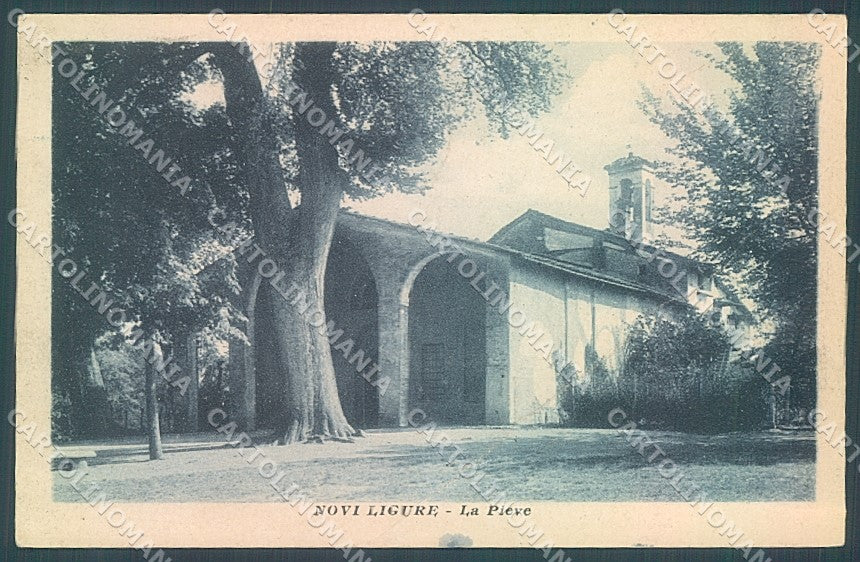 Alessandria Novi Ligure Pieve PIEGATA cartolina JK3680 – fronte