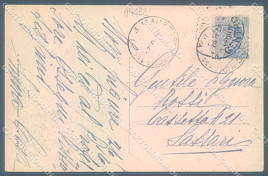 Alessandria Novi Ligure Pieve PIEGATA cartolina JK3680 – retro
