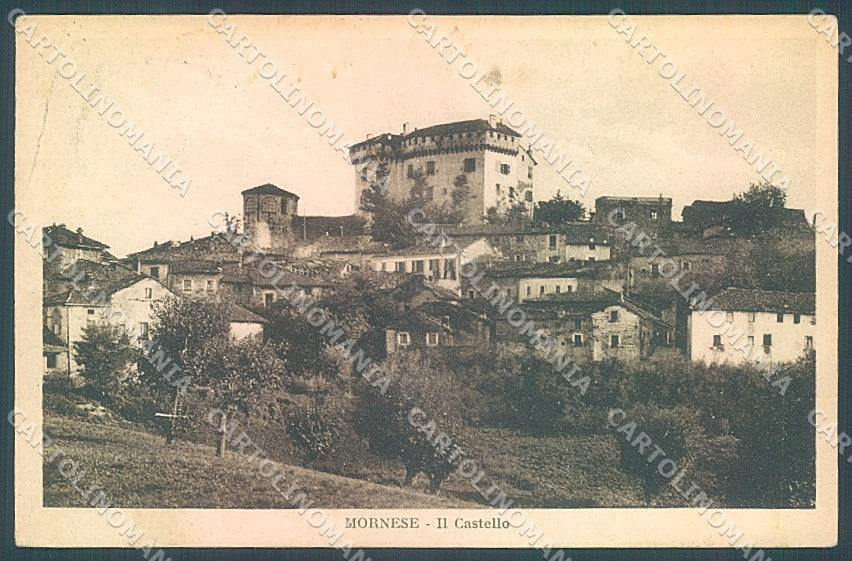 Alessandria Mornese Castello Modiano 27708 PIEGA cartolina JK3681 – fronte