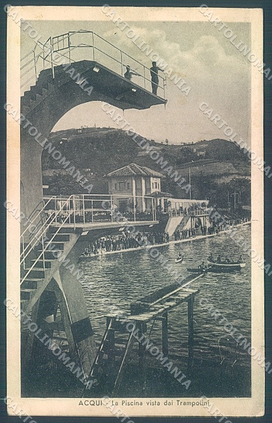 Alessandria Acqui Terme Piscina cartolina JK3685 – fronte