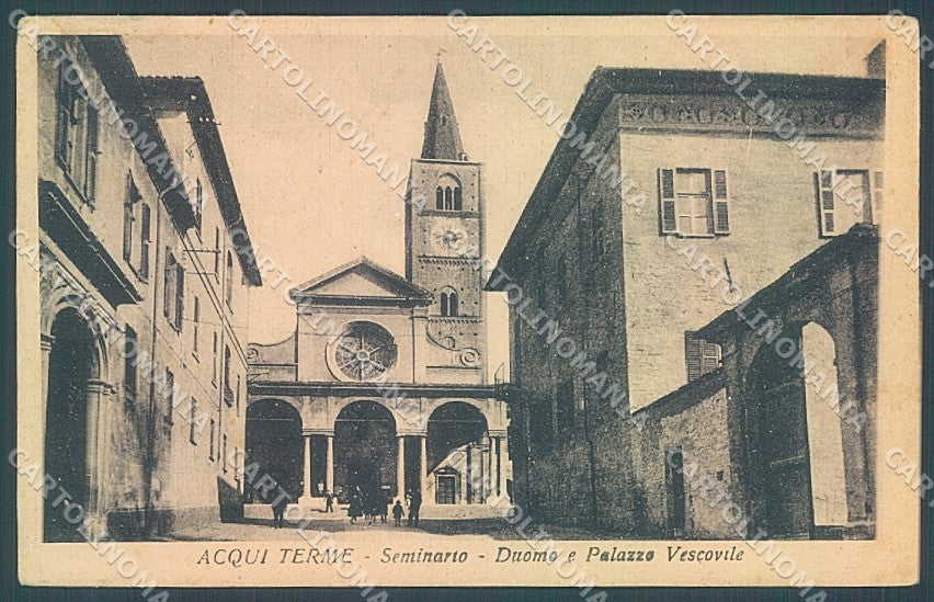 Alessandria Acqui Terme Duomo Palazzo Vescovile cartolina JK3689 – fronte