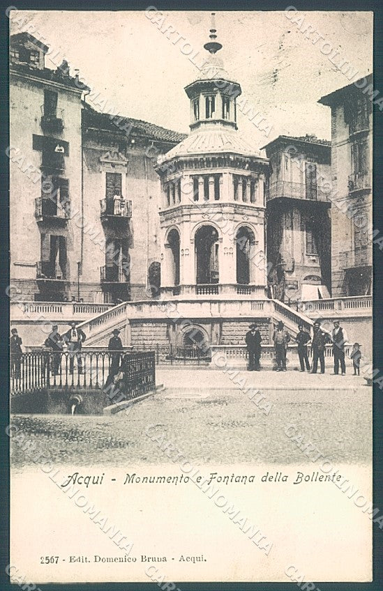 Alessandria Acqui Terme Monumento Fontana della Bollente cartolina JK3695 – fronte