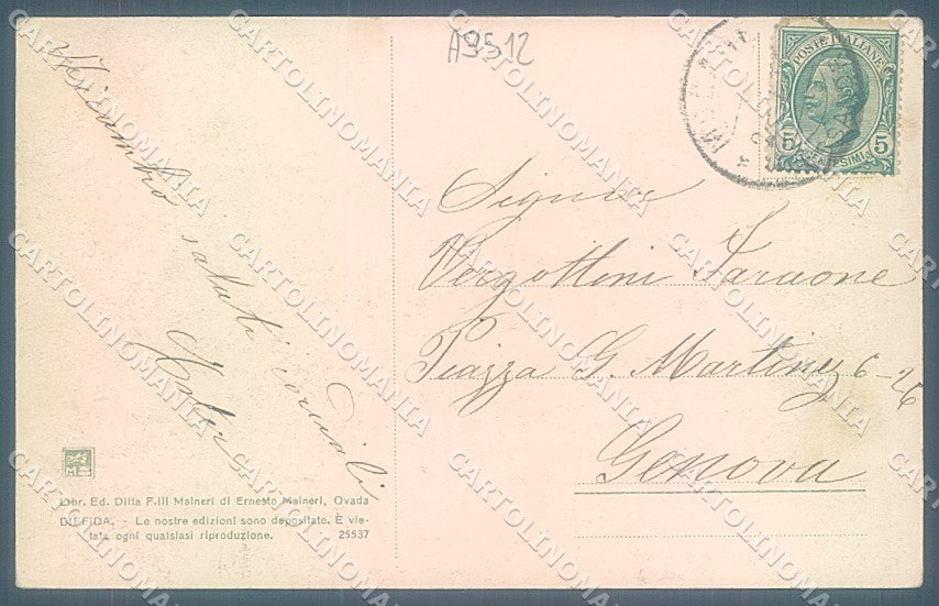 Alessandria Molare Castello Gaioli Modiano 25537 cartolina JK3698 – retro