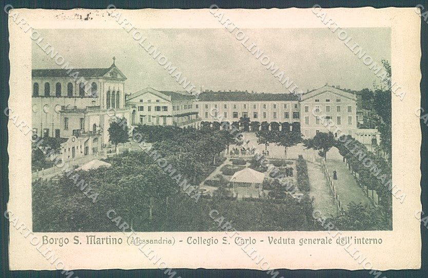 Alessandria Borgo San Martino Chiesa Collegio S. Carlo Modiano cartolina JK3711 – fronte