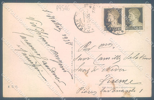 Alessandria Casale Monferrato Stazione cartolina JK3715 – retro