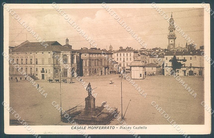 Alessandria Casale Monferrato Piazza Castello cartolina JK3719 – fronte