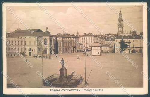 Alessandria Casale Monferrato Piazza Castello cartolina JK3719 – fronte