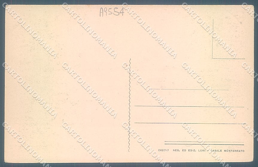 Alessandria Casale Monferrato Piazza Castello cartolina JK3719 – retro