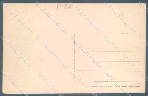 Alessandria Casale Monferrato Piazza Castello cartolina JK3719 – retro