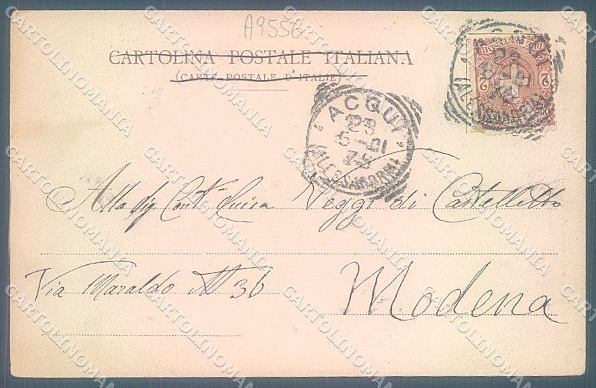 Alessandria Acqui Terme Fontanino cartolina JK3720 – retro