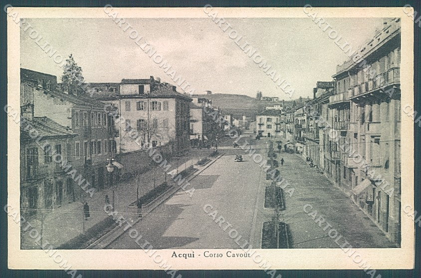 Alessandria Acqui Terme Corso Cavour cartolina JK3722 – fronte