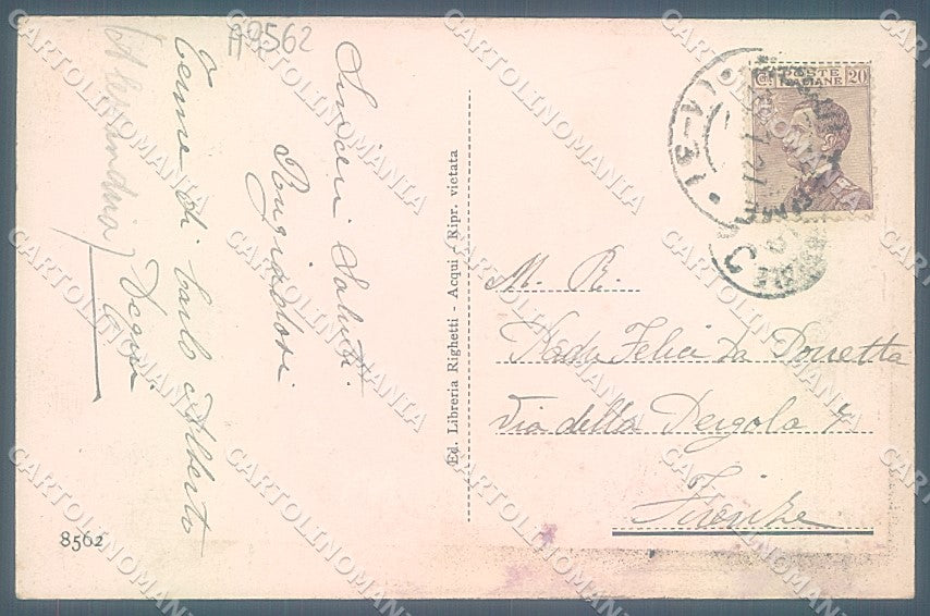 Alessandria Acqui Terme Viale della Madonnalta SCOLLATA cartolina JK3726 – retro