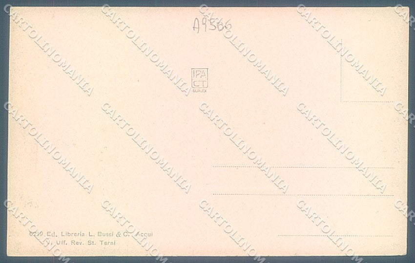 Alessandria Acqui Terme Corso Cavour PIEGA ANGOLO cartolina JK3730 – retro
