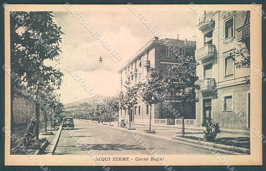 Alessandria Acqui Terme Corso Bagni cartolina JK3739 – fronte