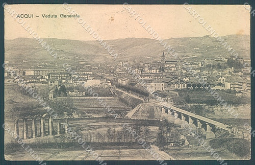 Alessandria Acqui Terme PIEGA ANGOLO SCOLLATA cartolina JK3740 – fronte