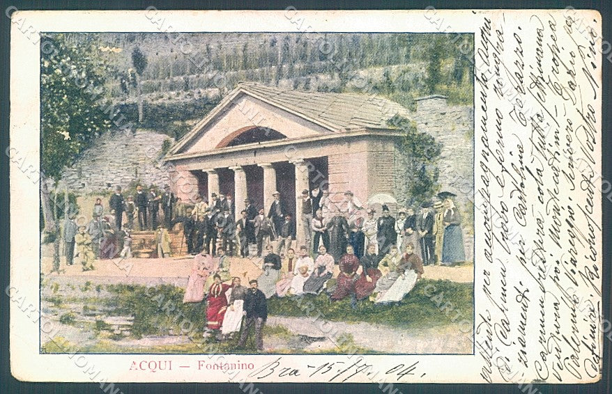 Alessandria Acqui Terme Fontanino cartolina JK3742 – fronte