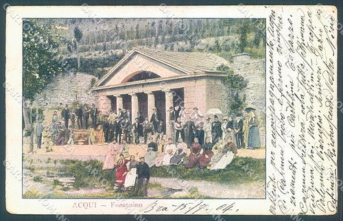 Alessandria Acqui Terme Fontanino cartolina JK3742 – fronte