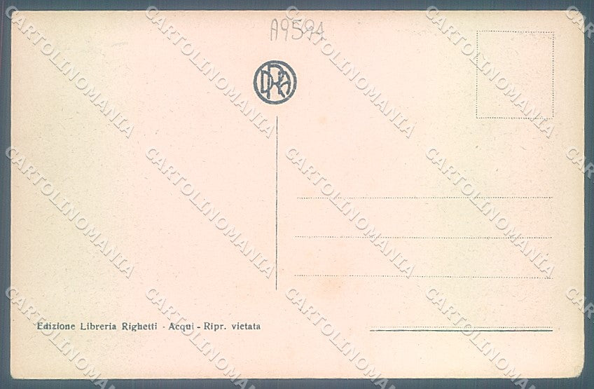 Alessandria Acqui Terme Piazza Umberto I cartolina JK3748 – retro