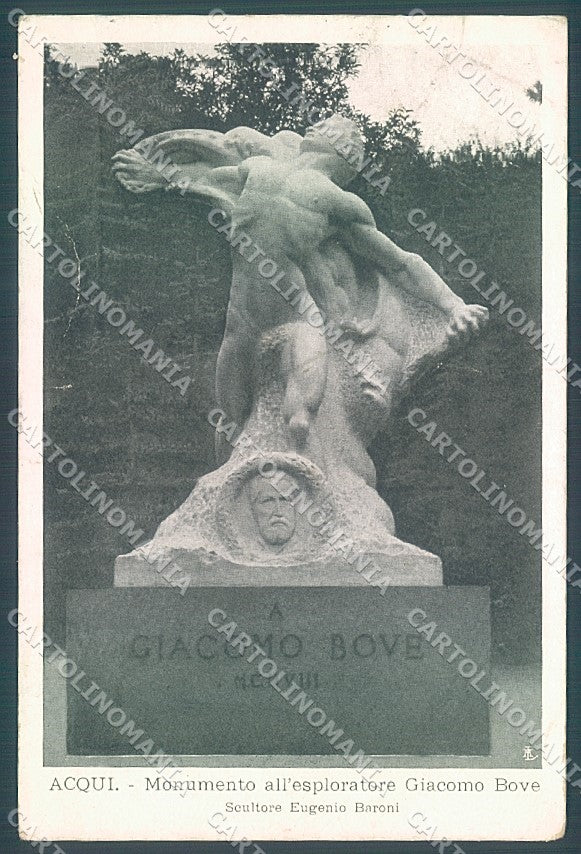 Alessandria Acqui Monumento Bove Alfieri & Lacroix PIEGHINE cartolina JK3749 – fronte