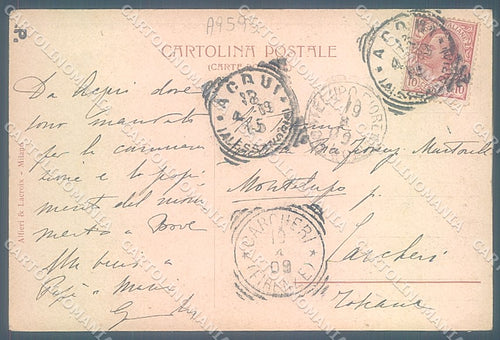 Alessandria Acqui Monumento Bove Alfieri & Lacroix PIEGHINE cartolina JK3749 – retro