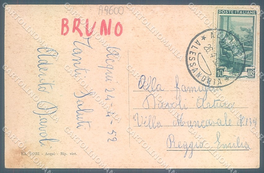Alessandria Acqui Terme cartolina JK3753 – retro