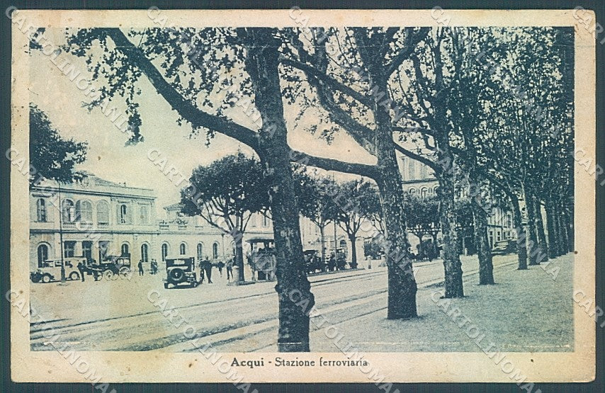 Alessandria Acqui Terme Stazione Ferroviaria cartolina JK3754 – fronte