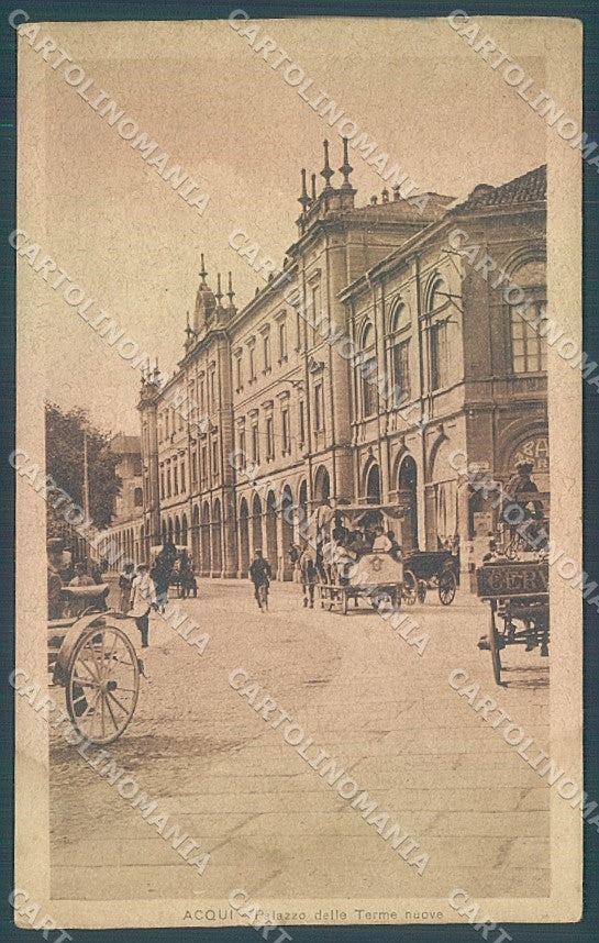 Alessandria Acqui Palazzo Terme PIEGHINE cartolina JK3757 – fronte