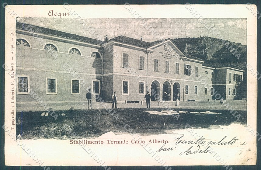 Alessandria Acqui Stabilimento Termale PIEGHINE cartolina JK3759 – fronte