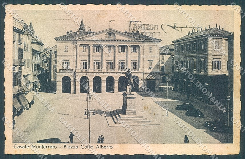 Alessandria Casale Monferrato Piazza Carlo Alberto cartolina JK3768 – fronte