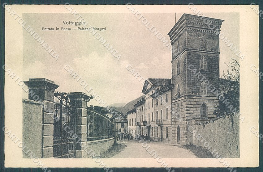 Alessandria Voltaggio Palazzo Morgavi PIEGA cartolina JK3775 – fronte