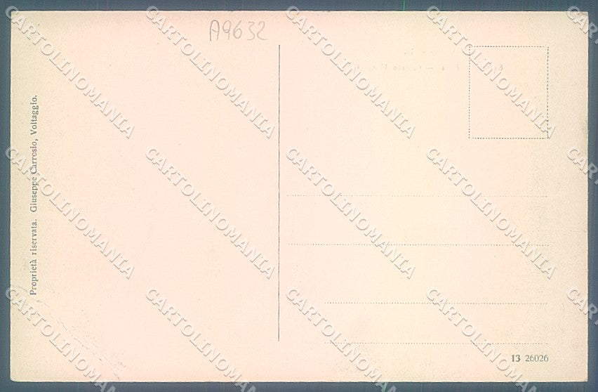 Alessandria Voltaggio Palazzo Morgavi PIEGA cartolina JK3775 – retro