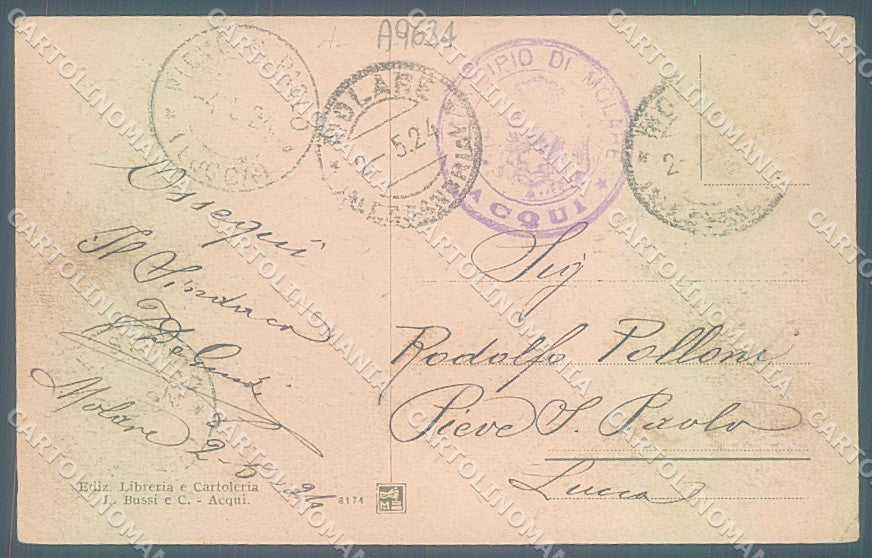Alessandria Molare Monumento ai Caduti Modiano 8174 cartolina JK3776 – retro